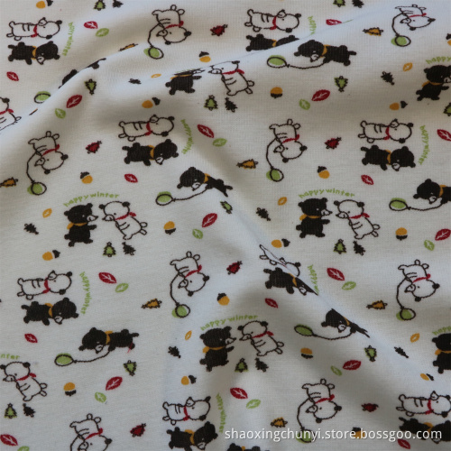 HIGH QUALITY 100% POLYSTER AOP VELVET FABRIC